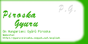 piroska gyuru business card