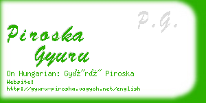 piroska gyuru business card